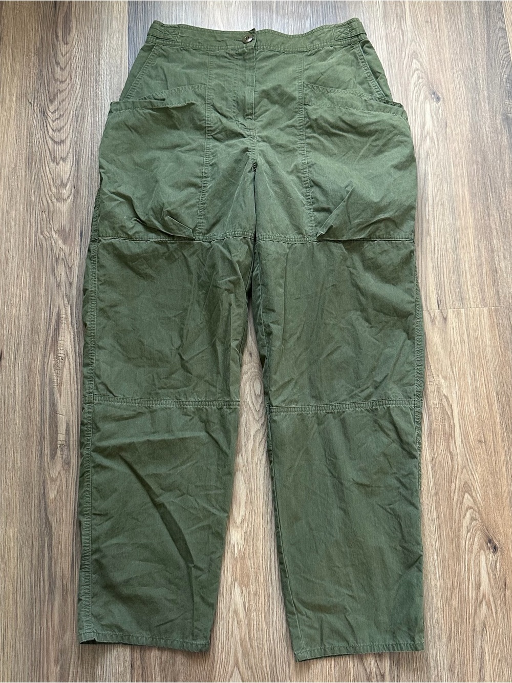 Wilfred Free Voyage Cargo Barrel Utility Pant High Waist Women 8 Army Green EUC